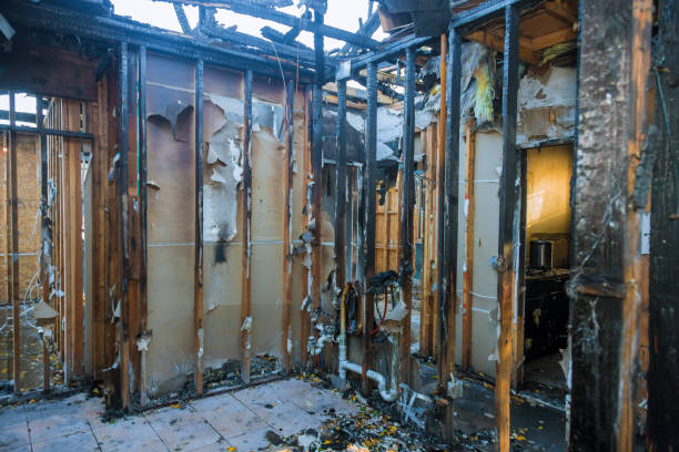 Professional Fire Damage Cleanup technician working in Palmyra, NJ